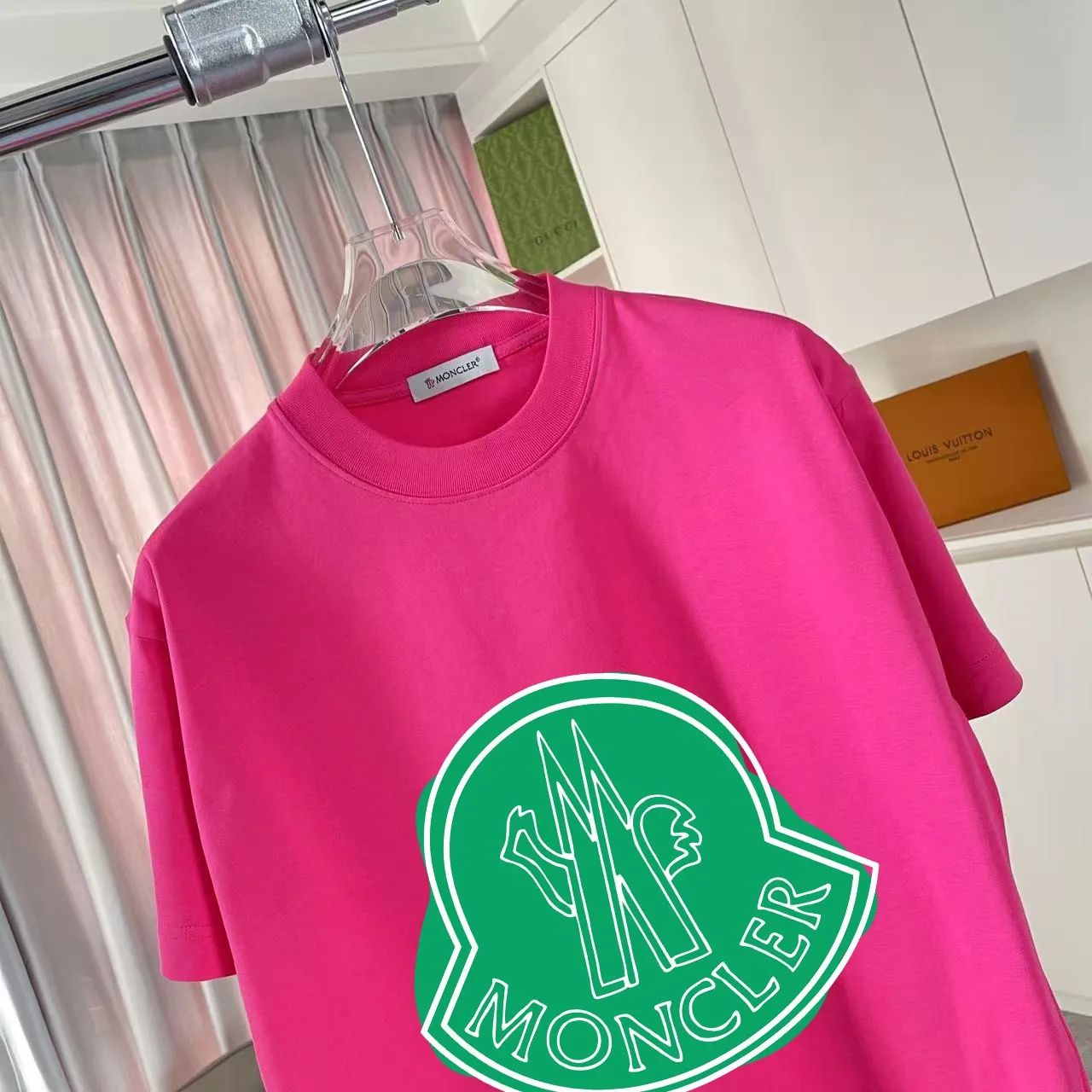 Moncle* 2025 New Arrival logo 300 t Same Style Size：S M L XL XXL ：Black White Pink Red Gray